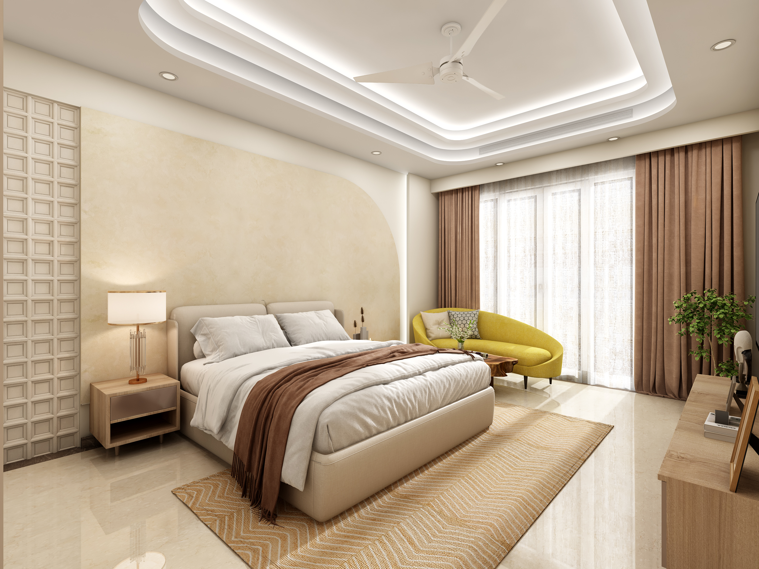 Service Apartment - Dining & Living